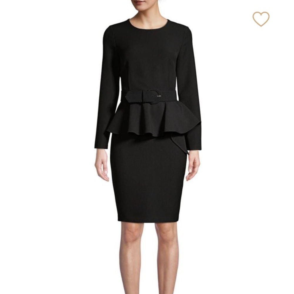 Black Peplum Dress